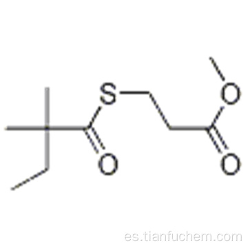 Ácido propanoico, 3 - [(2,2-dimetil-1-oxobutil) tio] -, éster metílico CAS 938063-63-9